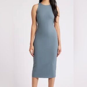 Open edit Smooth Edit Sleeveless Body-Con Midi Dress size xs